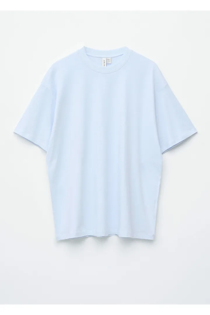 앤아더스토리즈 오버사이즈 코튼 티의 블루컬러 Product입니다.