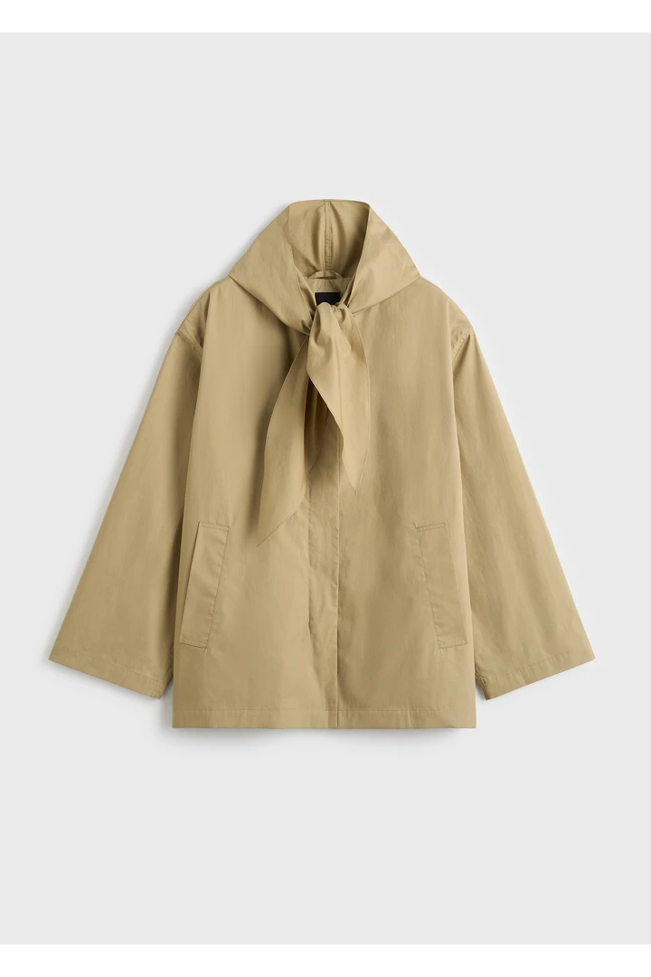 TOTEME 테크니컬 스카프 재킷 캐슈의 캐슈컬러 6번쨰 이미지입니다.