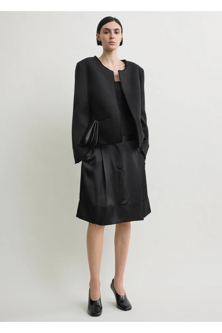 TOTEME default image 7 of 블랙 in 오픈 프론트 부클레 블레이저 블랙