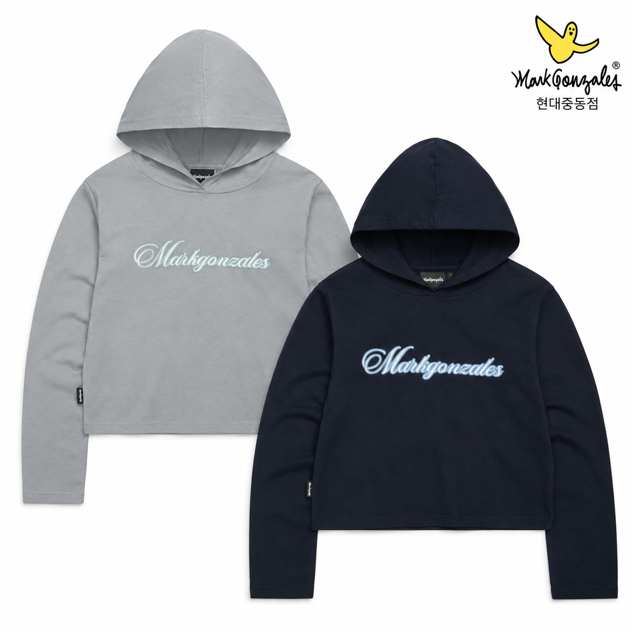 우먼즈 마크곤잘레스 레터링 후드 긴팔 티셔츠 - L/GREY (Z253WLT530) 상품 이미지