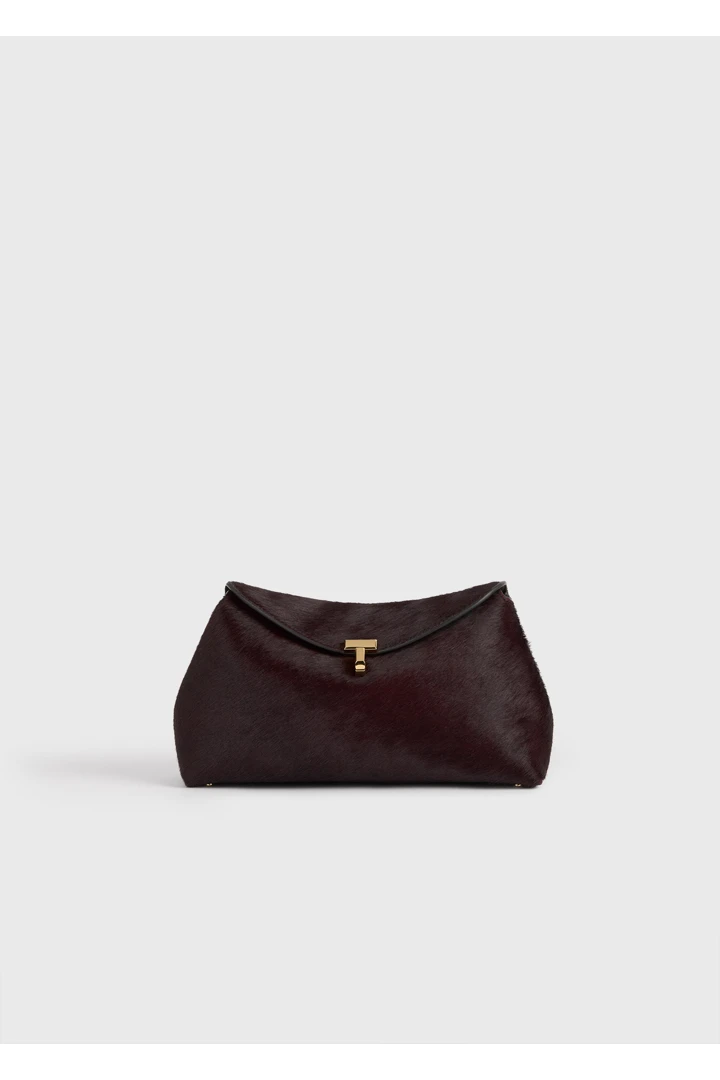 TOTEME 티-락 포니 헤어 클러치 와인의 와인컬러 8번쨰 이미지입니다.
