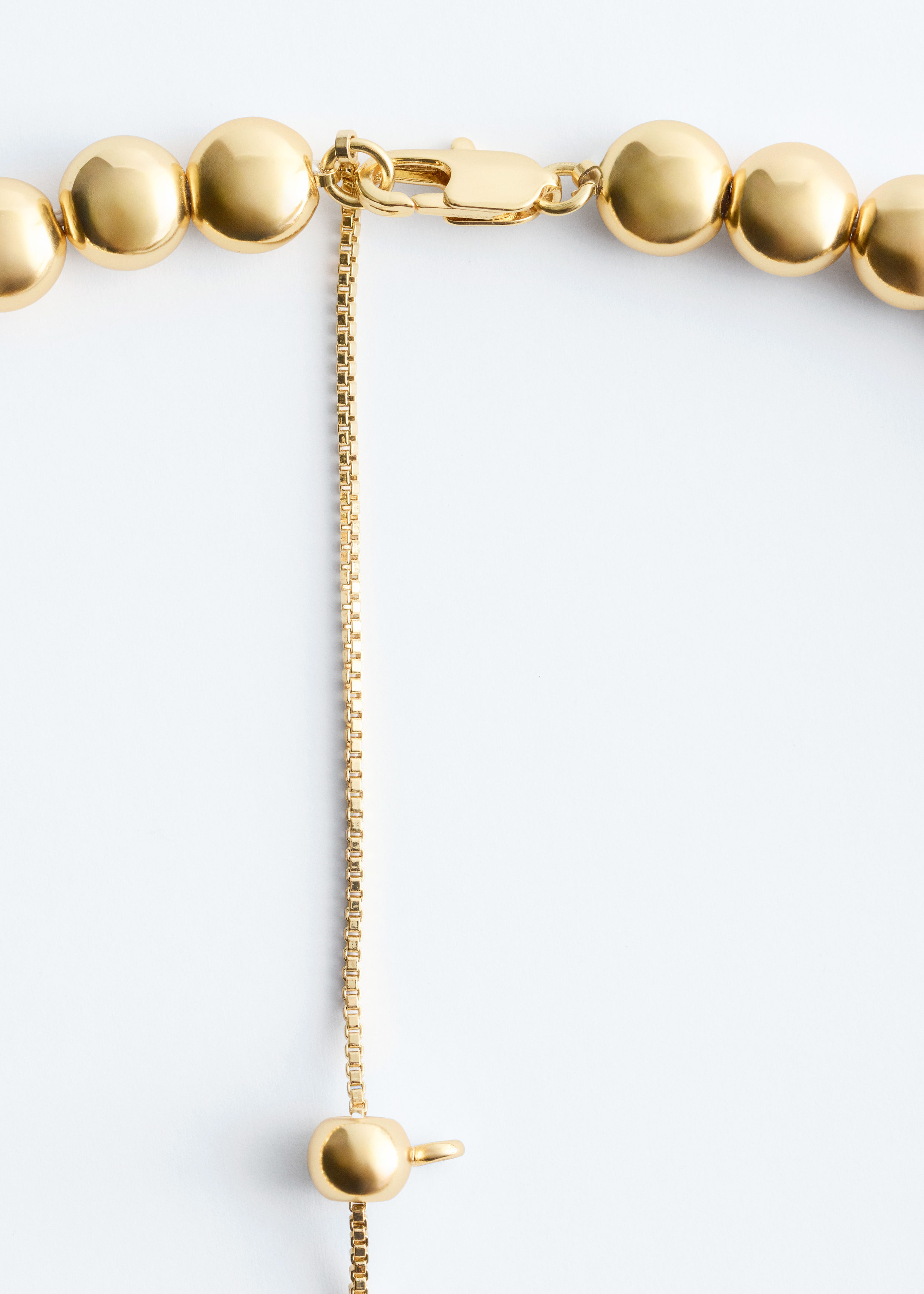 앤아더스토리즈 쇼트 비즈 네크리스의 골드컬러 Product입니다.