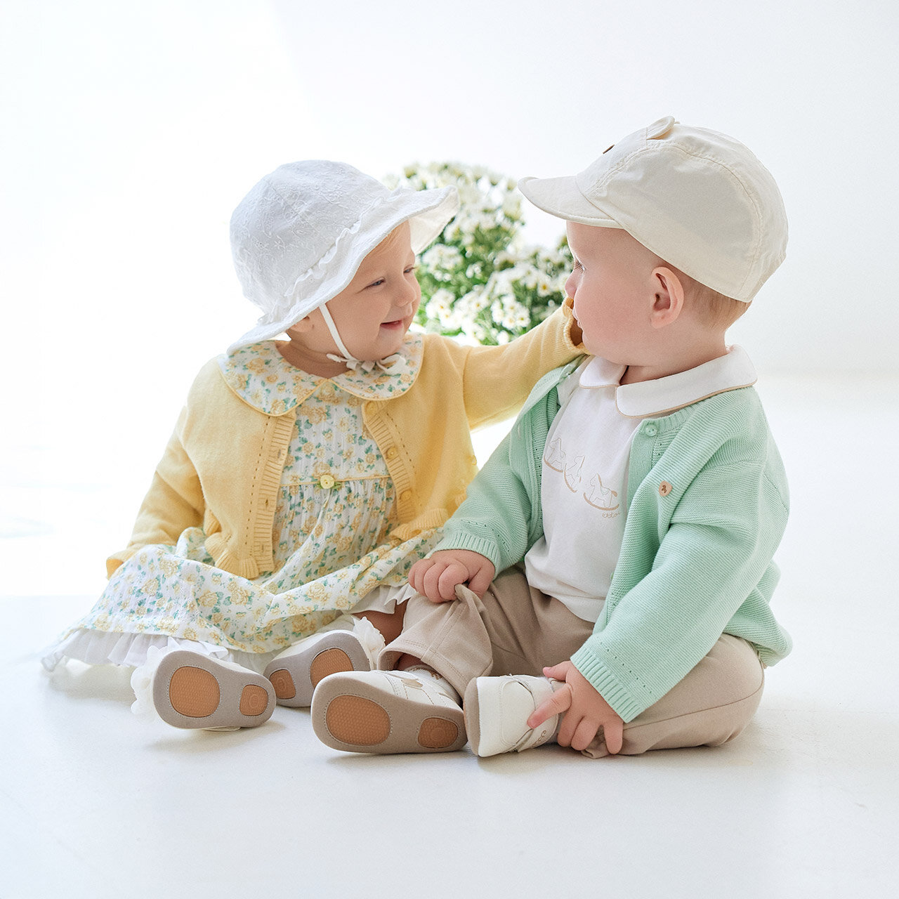 아가방앤컴퍼니 [현대백화점] [에뜨와 (26S/S 백일돌선물) 엘리니트CDG SET 원피스 07T124001 +할인쿠폰