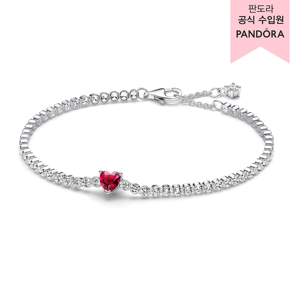 (주)스타럭스 [현대백화점] [KB국민카드, H.Point PayKB국민카드6%할인~10/08]레드 스파클링 하드 테니스 브레이슬릿 590041C02 +할인쿠폰
