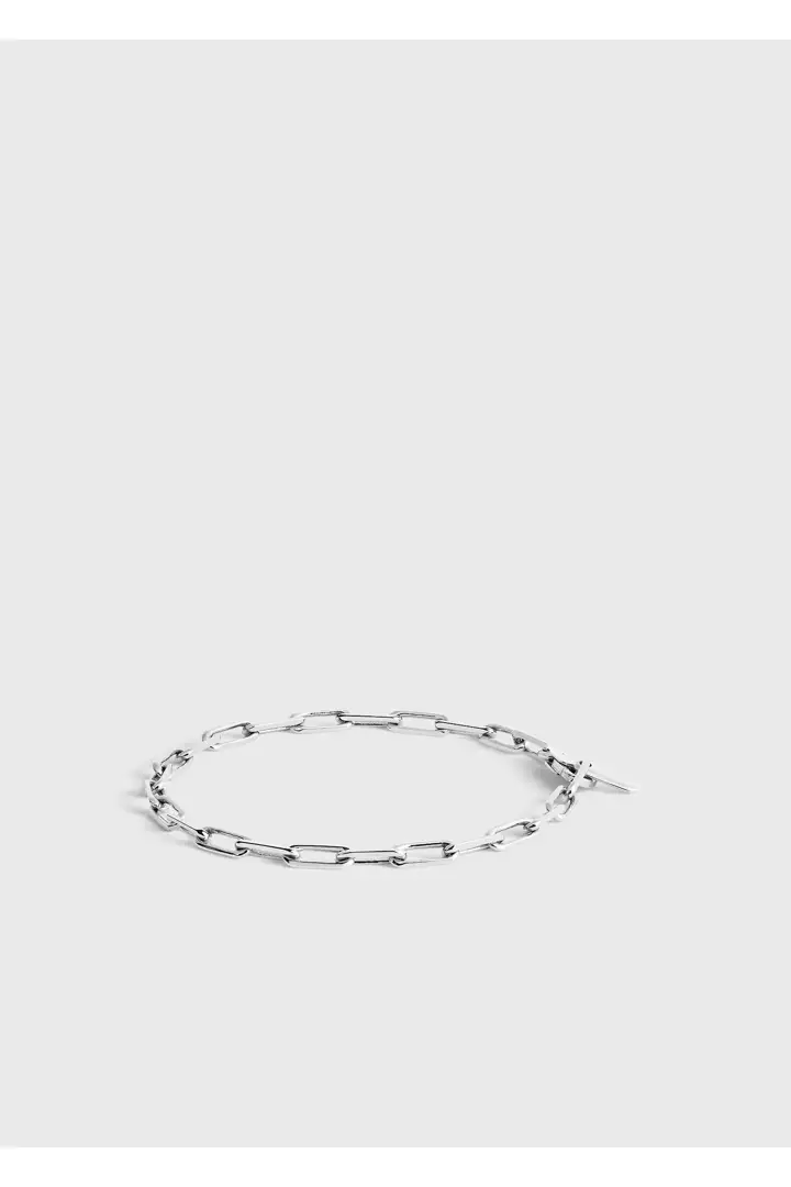 TOTEME 체인 브레이슬릿 18KT 화이트 골드의 화이트 골드컬러 5번쨰 이미지입니다.