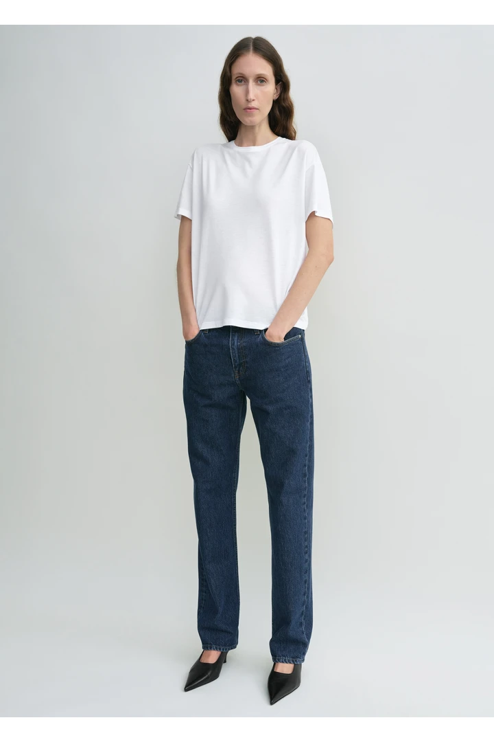 TOTEME default image 4 of 인디고 in 로우 스트레이트 데님 인디고