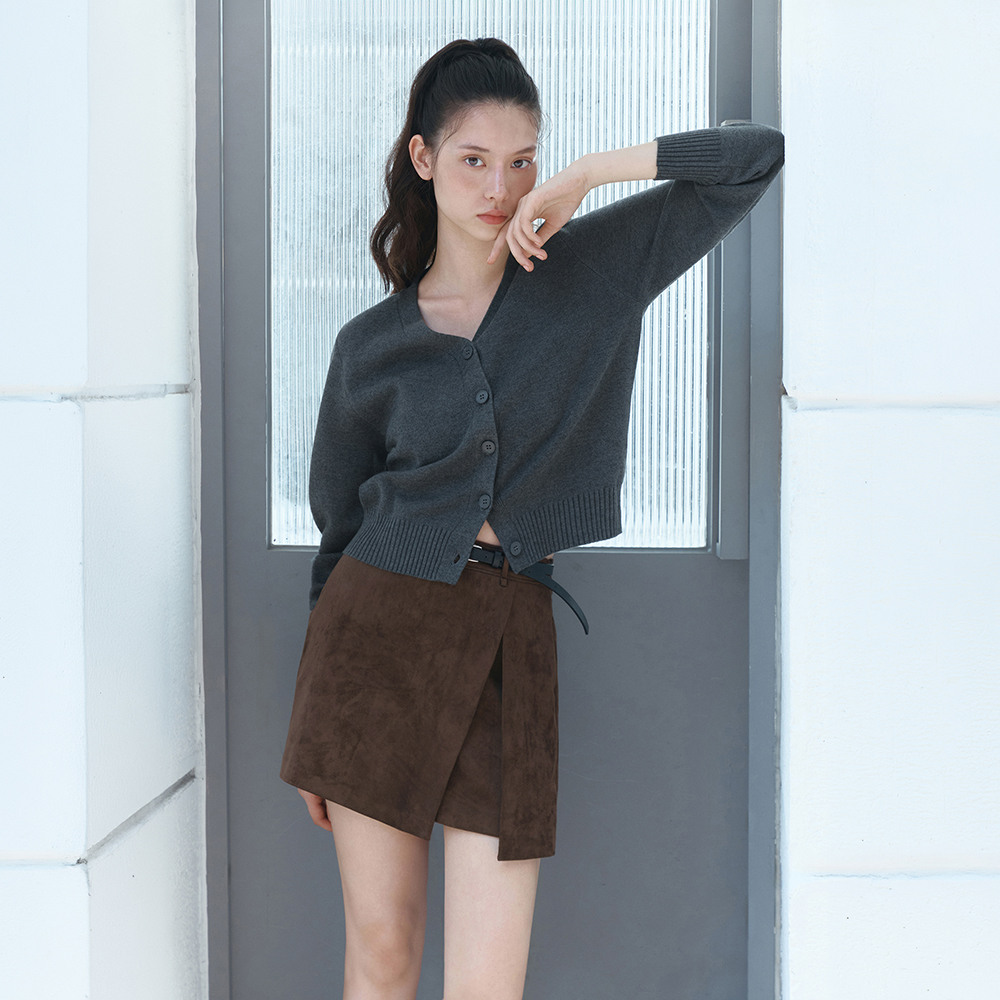[26 F/W] 브이넥 울 혼방 가디건 ITQ8ZCD780 상품 이미지