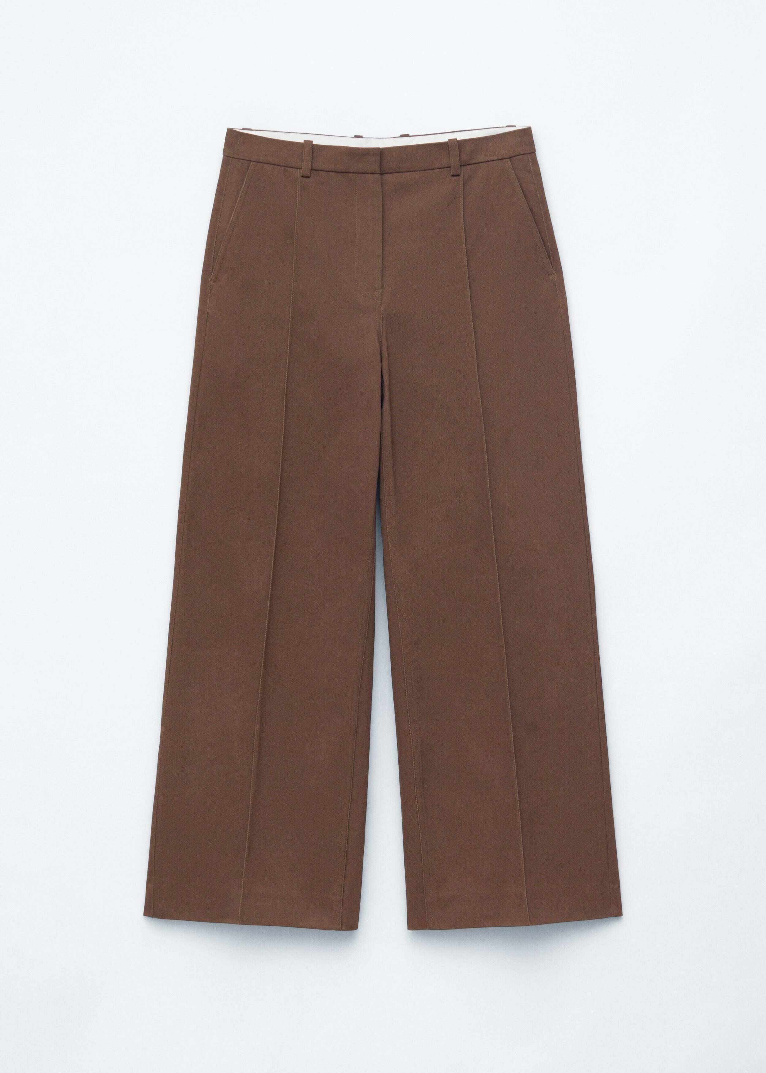 앤아더스토리즈 프레스 크리스 코튼 트라우저의 브라운컬러 Product입니다.