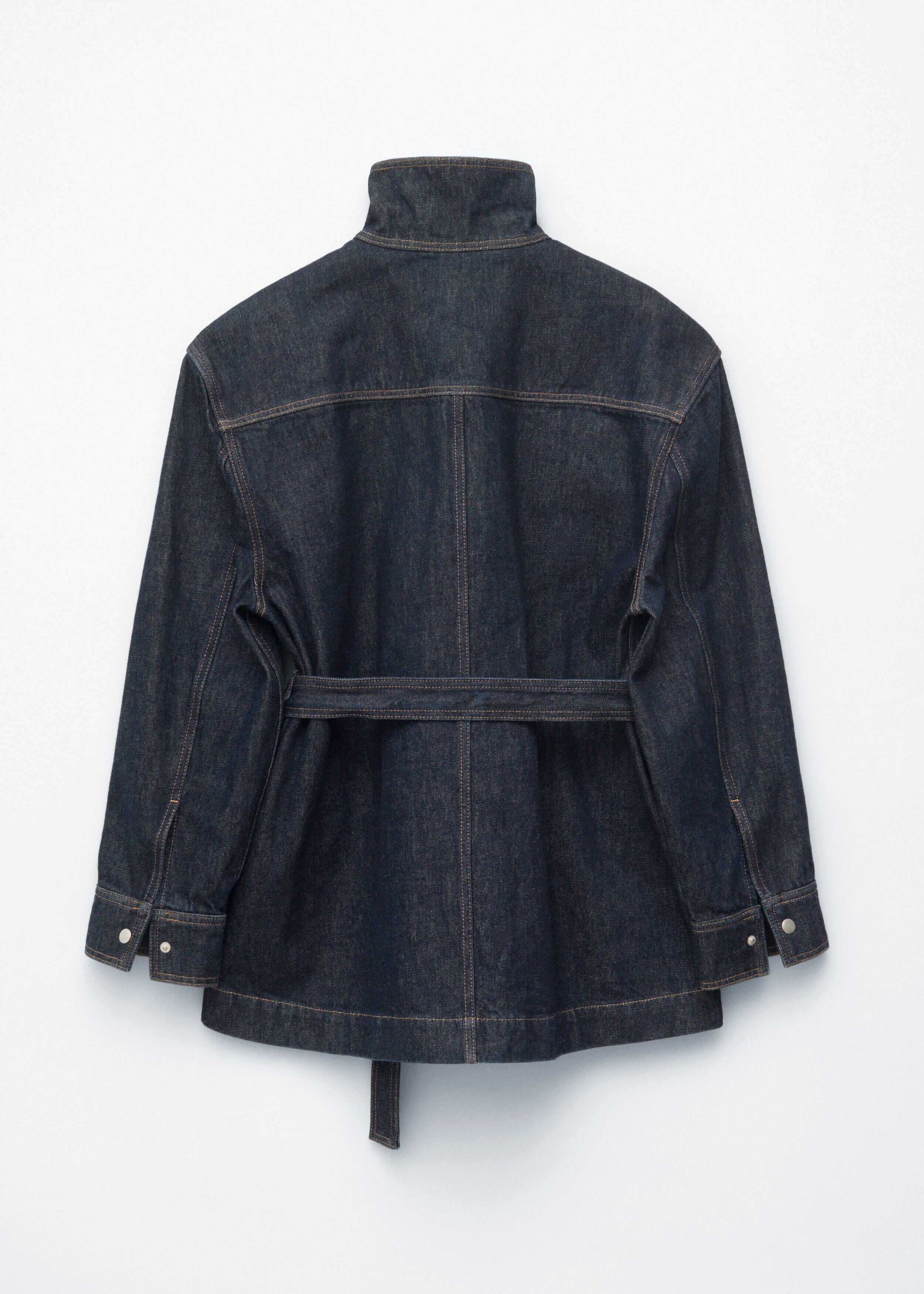 앤아더스토리즈 타이 벨트 데님 자켓의 네이비컬러 Product입니다.