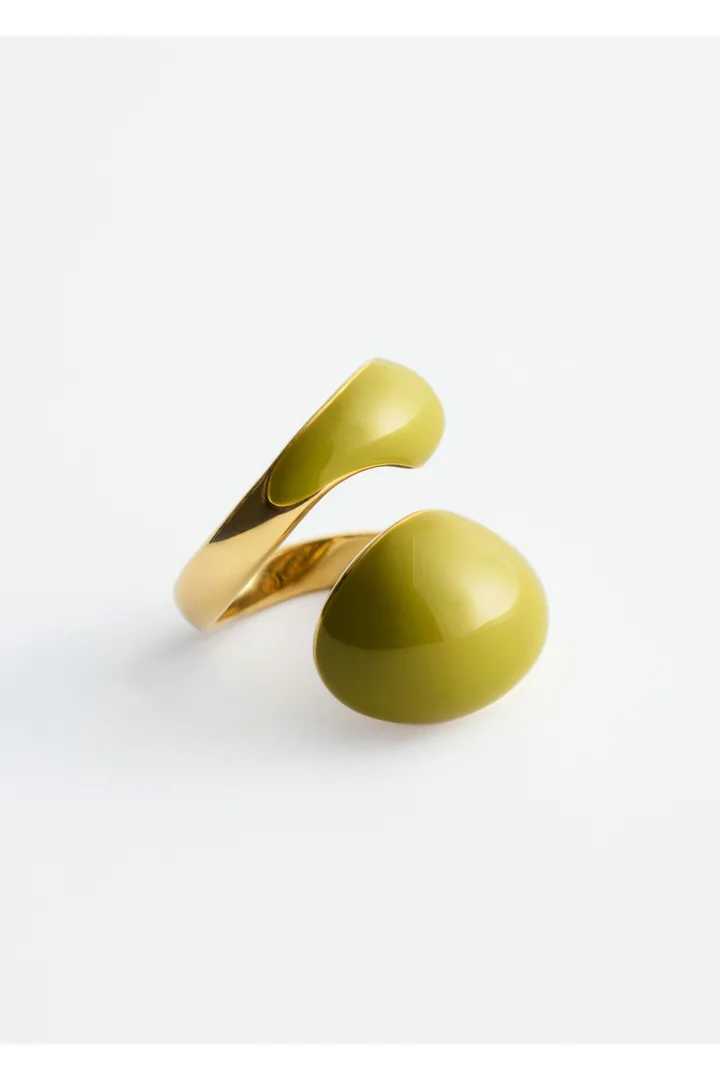 &OS image Style With default 3 of null in 더블 트위스트 스컬프처럴 링