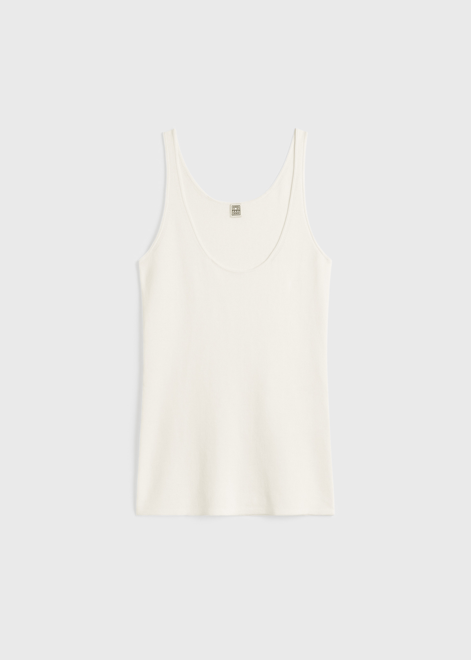 컴팩트 니트 탱크탑 화이트