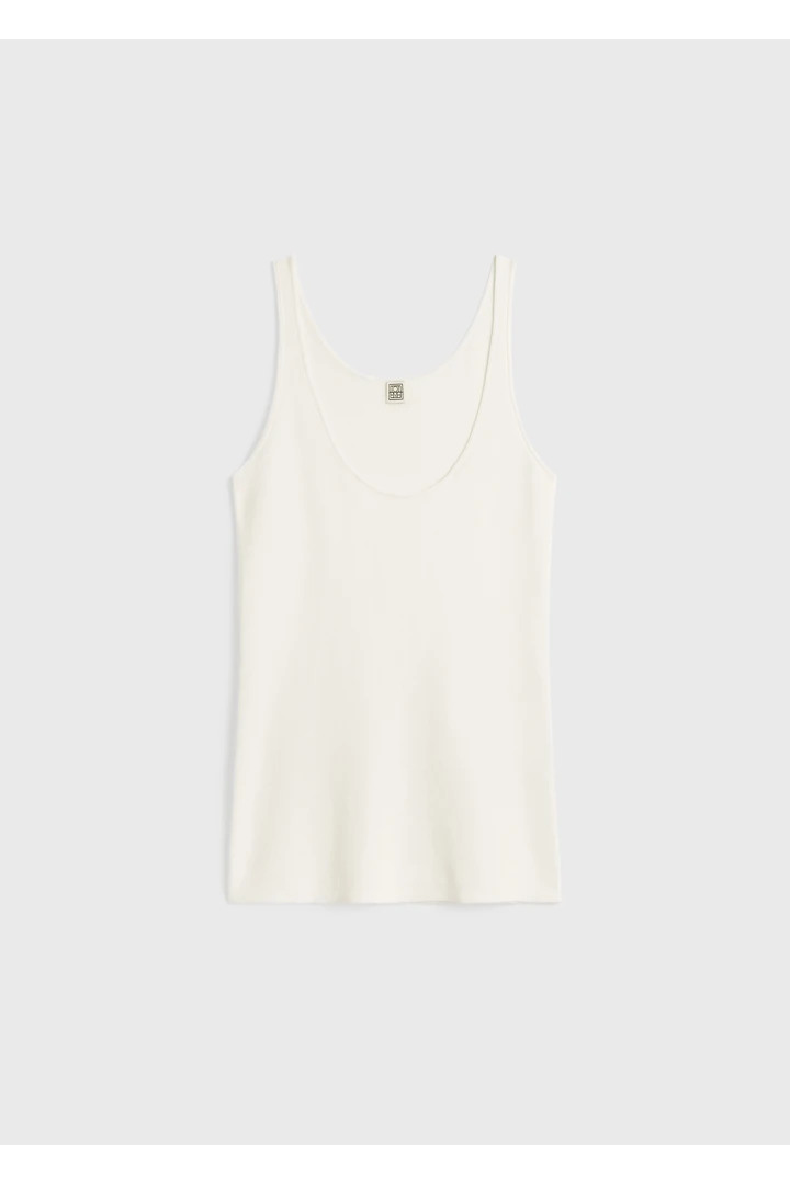 컴팩트 니트 탱크탑 화이트