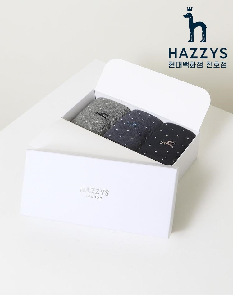 LF (Life in Future) [현대백화점] [H.Point Pay현대백화점카드5%즉시할인~04/05]HJSS3F002 도트패턴 배색 장목 양말 3종 세트 헤지스 핸드백 HJSS3F002N2 +할인쿠폰