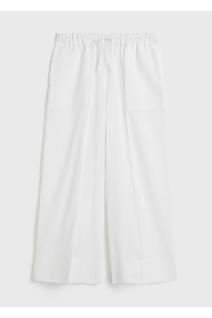 와이드 썸머 트라우저 화이트