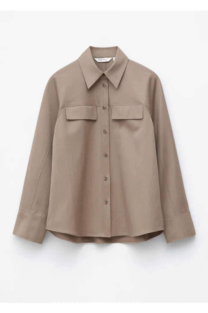 앤아더스토리즈 스트럭처드 울-코튼 셔츠의 몰컬러 Product입니다.