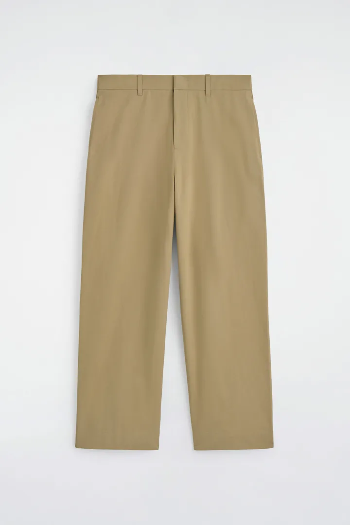 COS default image 21 of 베이지 in 코튼 와이드 레그 치노