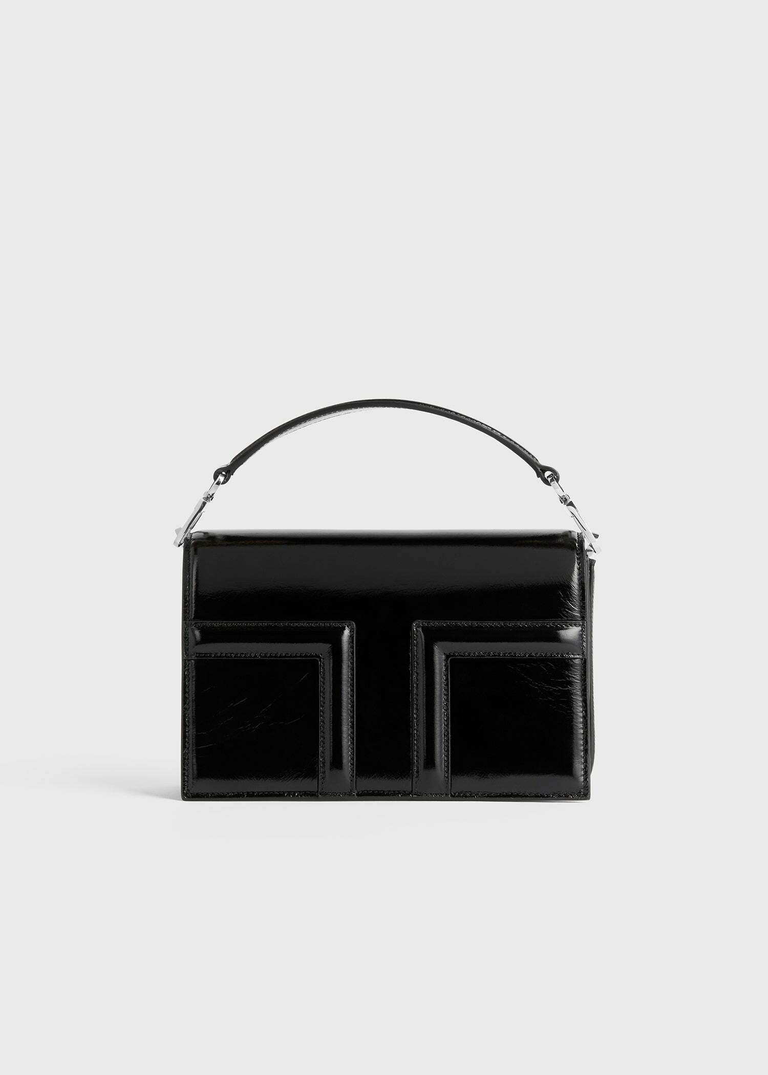 TOTEME 미니 티-플랩 나플락-레더 백 블랙의 블랙컬러 10번쨰 이미지입니다.