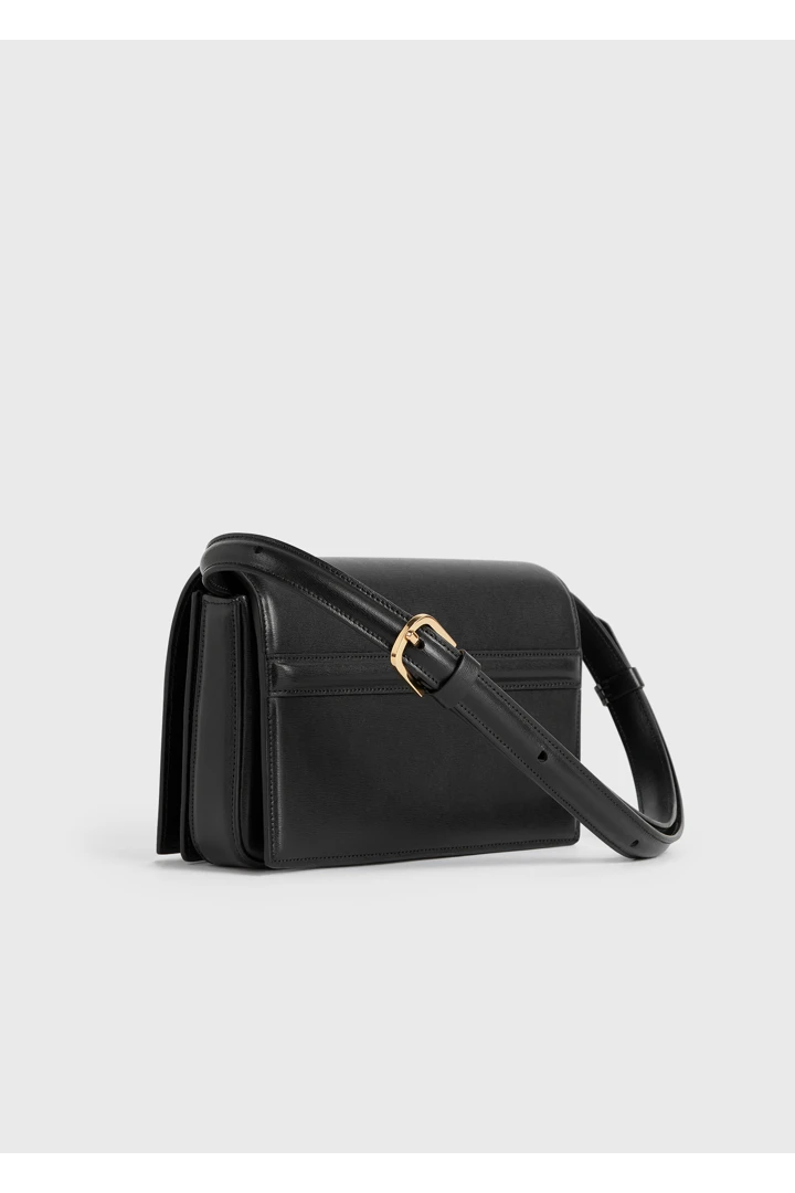 TOTEME 미니 티-플랩 레더 백 블랙의 블랙컬러 5번쨰 이미지입니다.