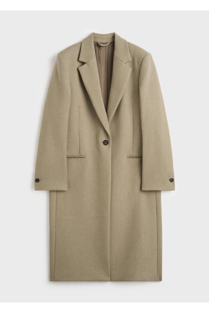 TOTEME 클래식 윈터 코트 비스킷의 비스킷컬러 4번쨰 이미지입니다.