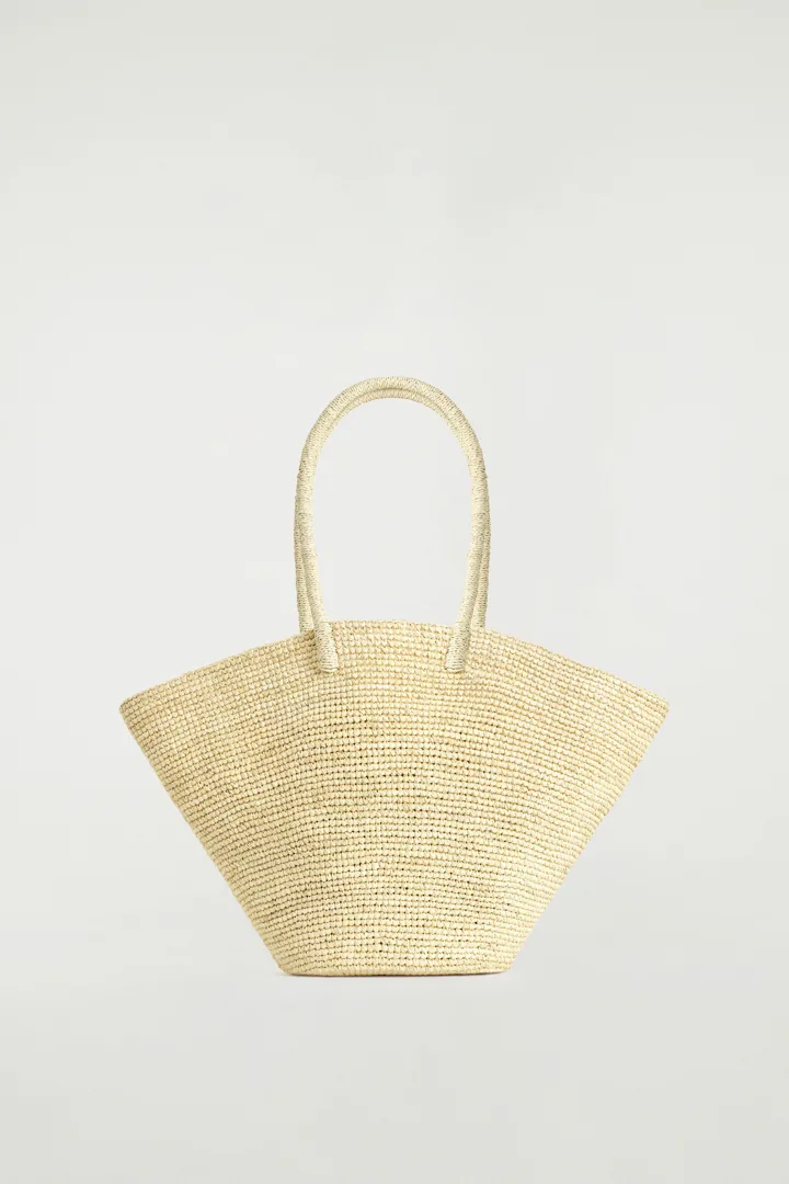 COS default image 3 of 베이지 in MARKET 핸드우븐 토트백 - 스트로