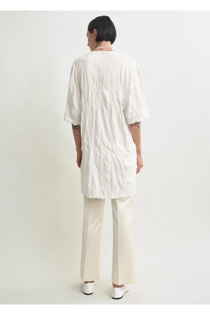 TOTEME 릴랙스드 티 드레스 오프 화이트의 오프 화이트컬러 2번쨰 이미지입니다.