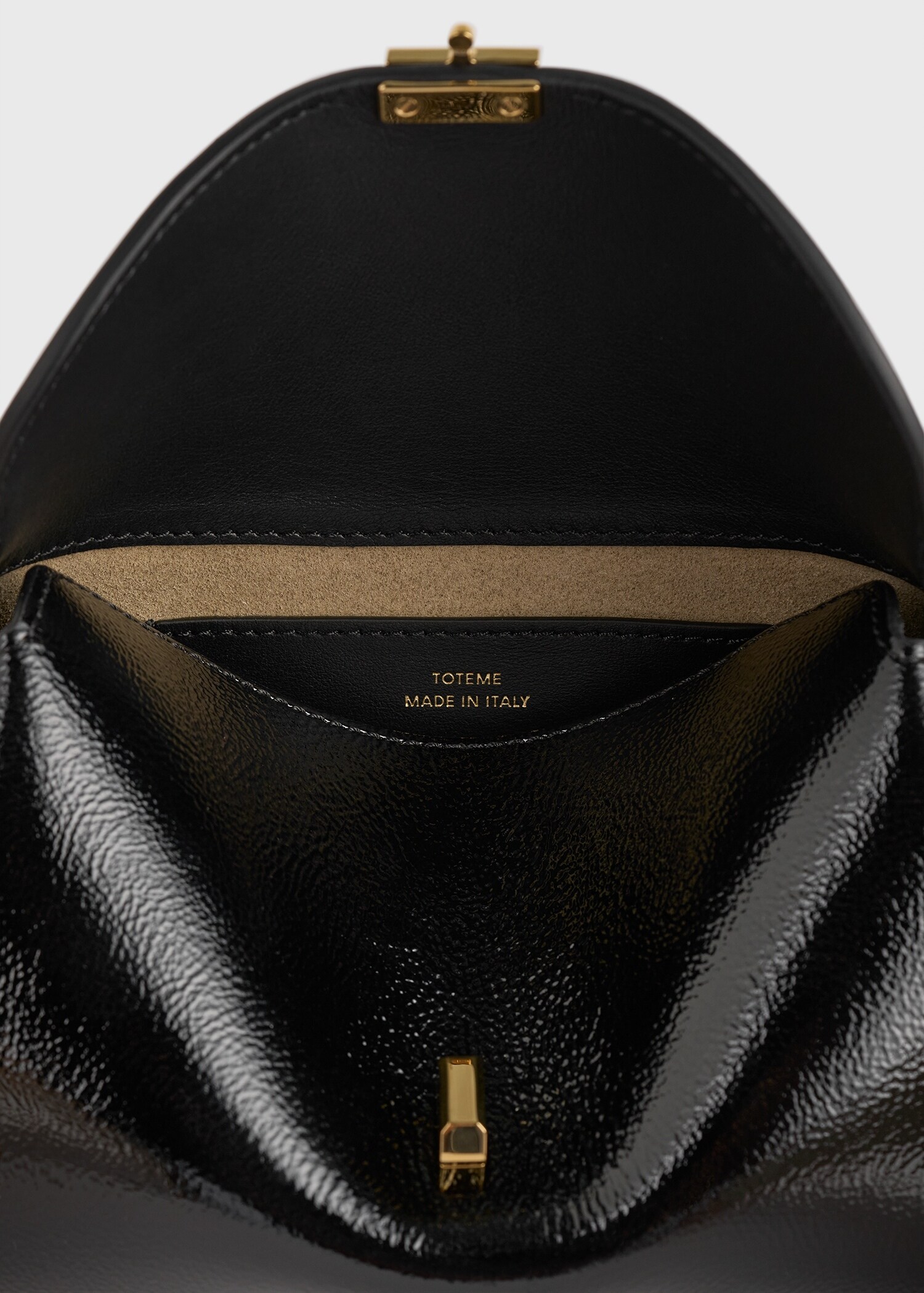 TOTEME 미니 티-락 나플락 클러치 블랙의 블랙컬러 3번쨰 이미지입니다.