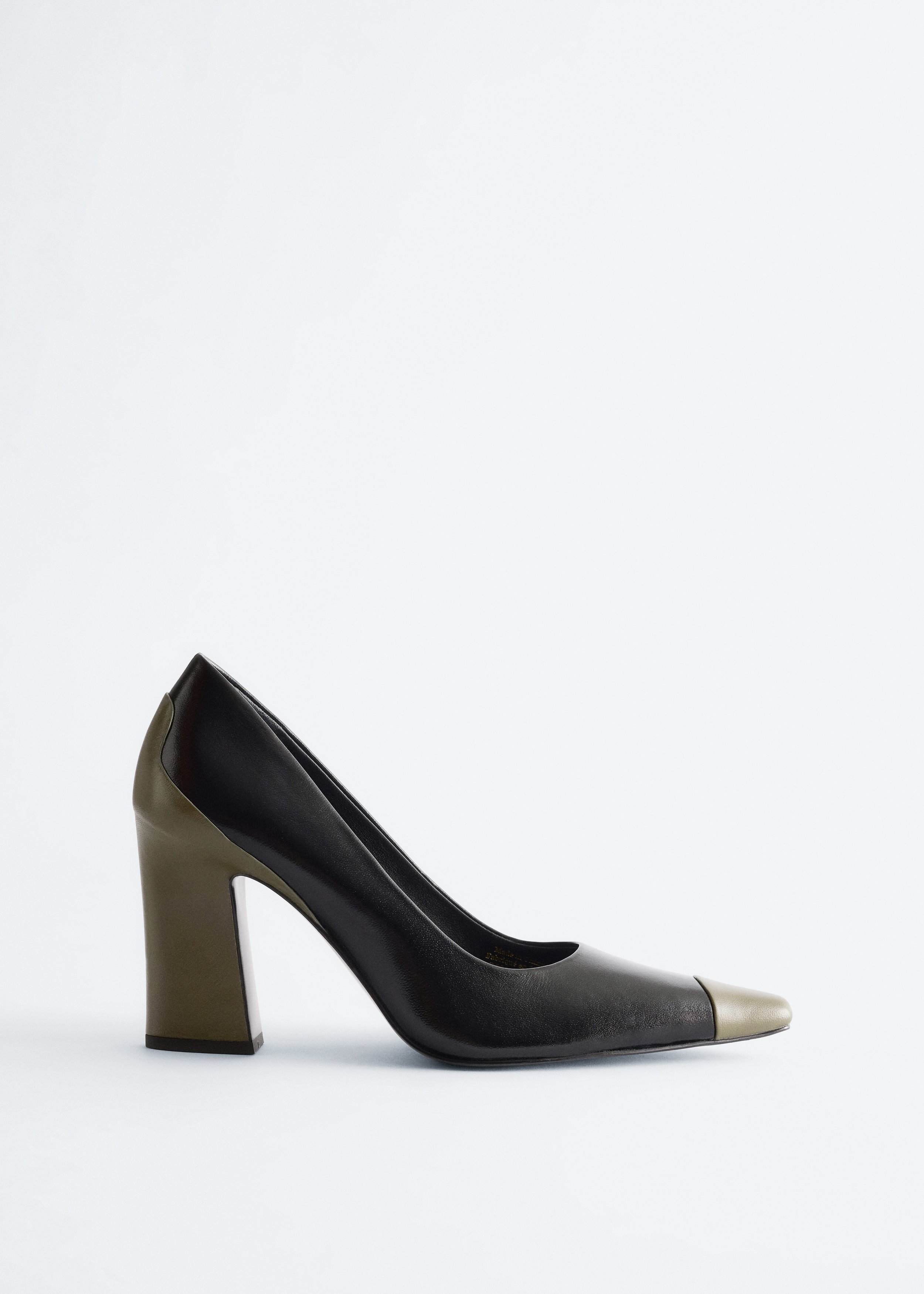 &OS image Style With default 2 of null in 컬러 블록 레더 펌프스