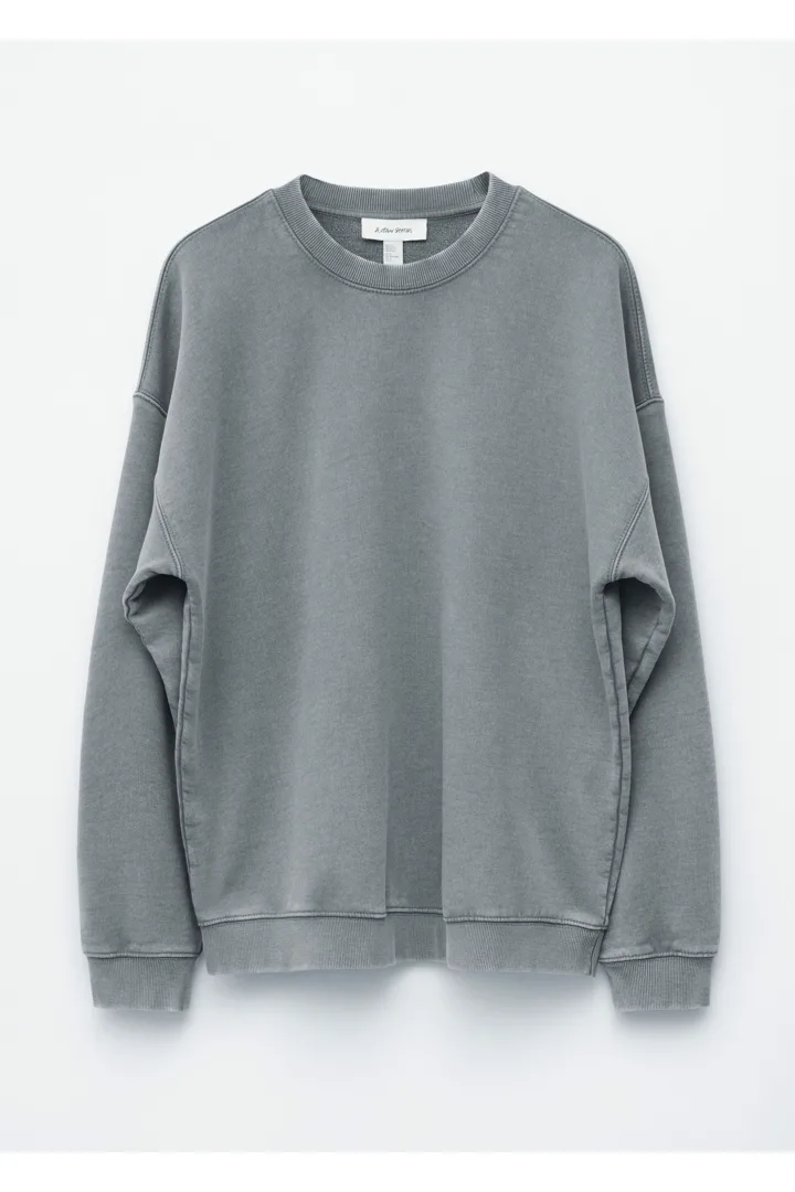 앤아더스토리즈 오버사이즈 본디드 스웻셔츠의 실버컬러 Product입니다.