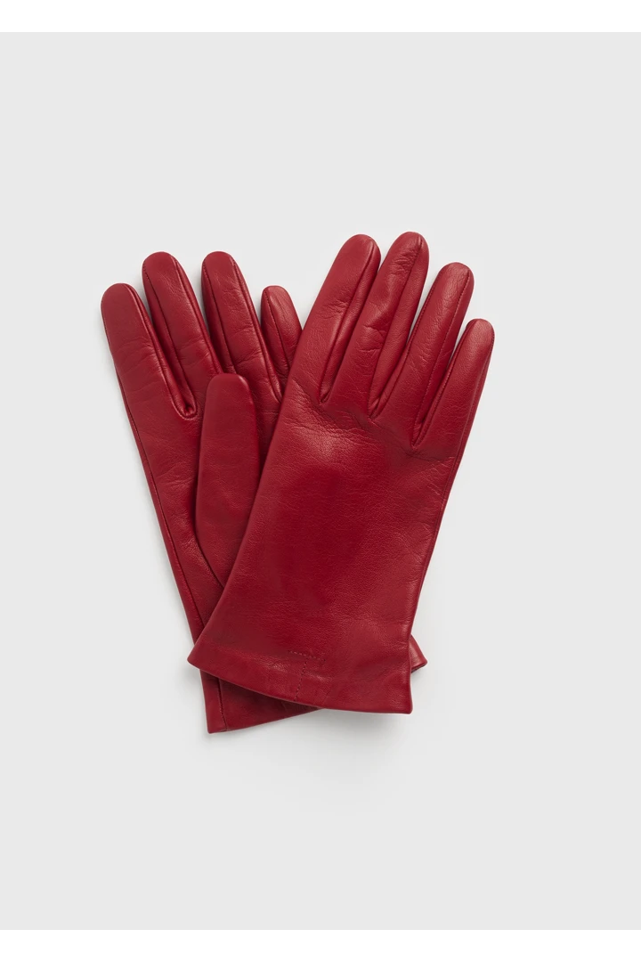 TOTEME 레더 글러브스 레드의 레드컬러 3번쨰 이미지입니다.
