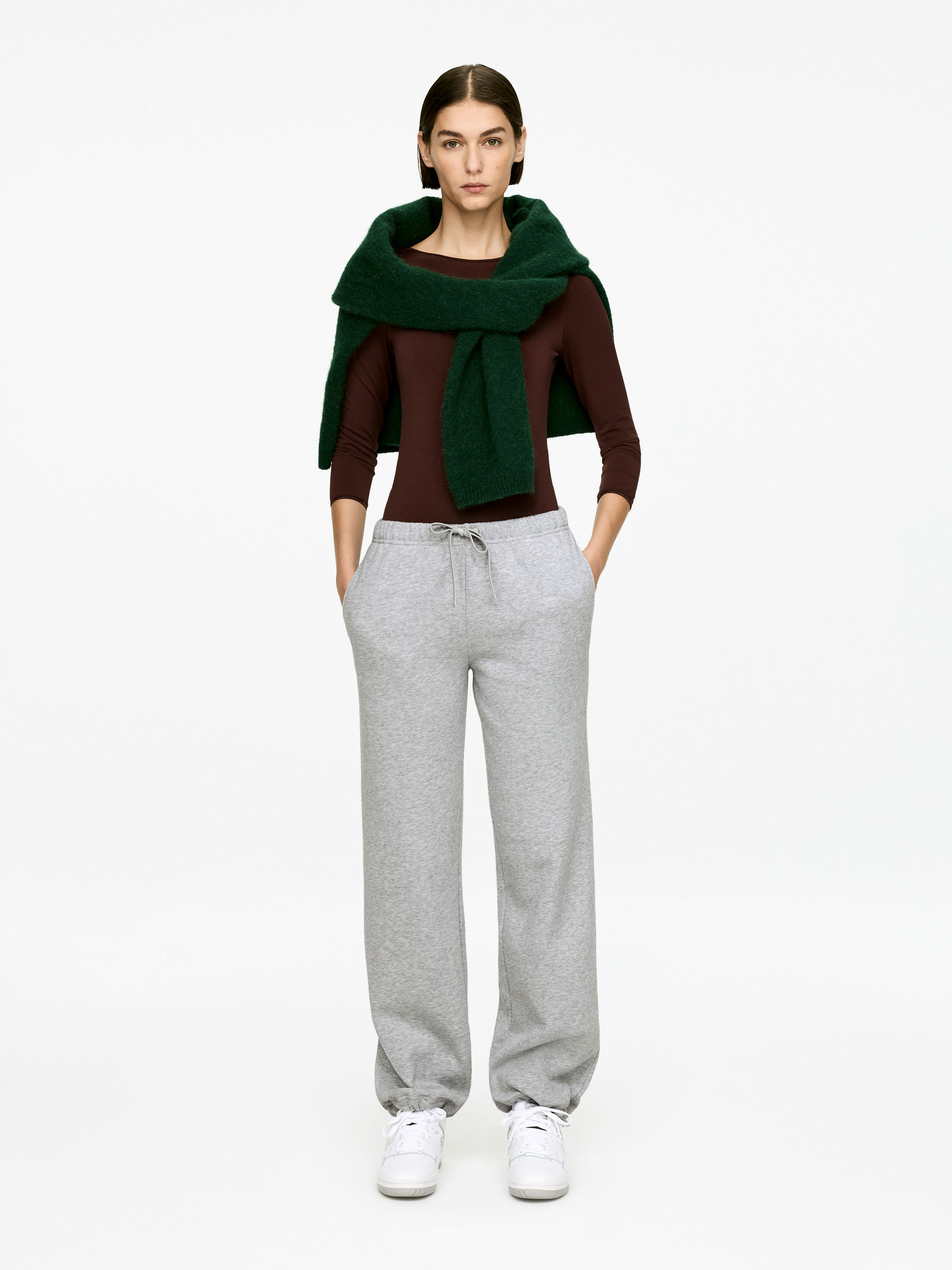 ARKET default image 11 of Grey in 코튼 스웻 팬츠