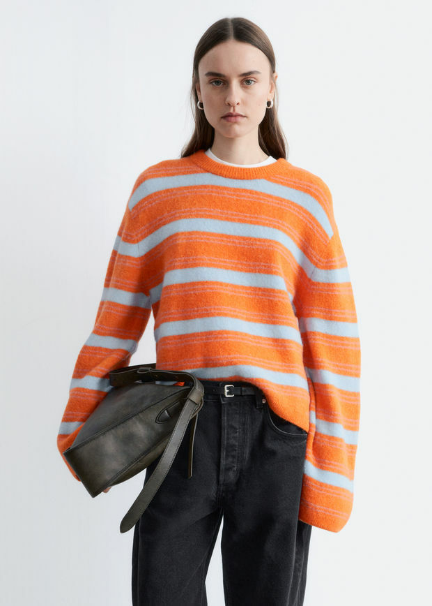 &OS image 9 of 오렌지 in 알파카 블렌드 스웨터