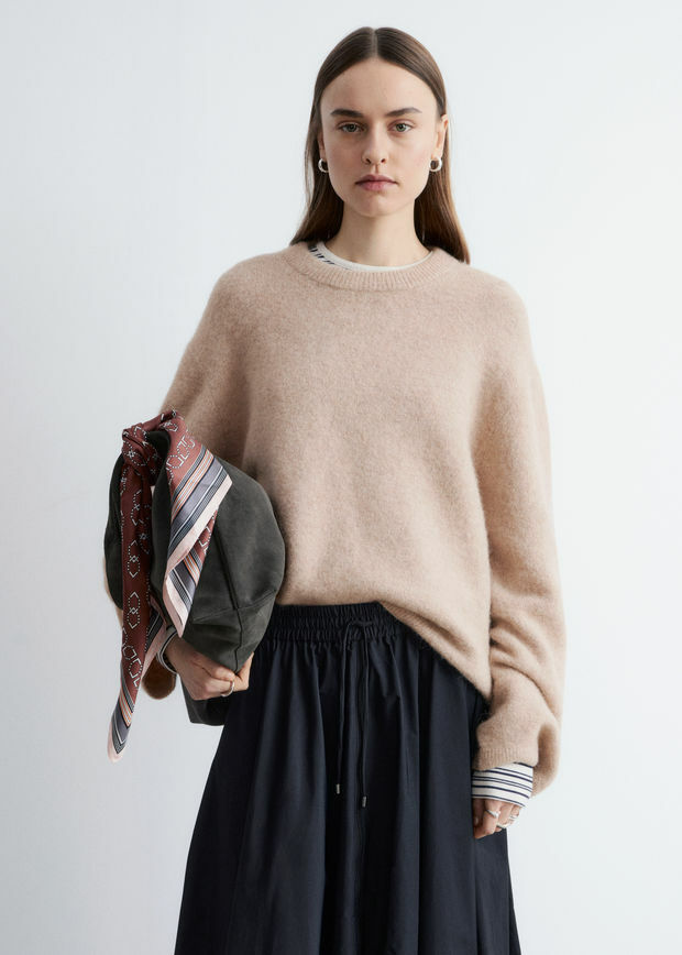 &OS image 8 of 베이지 in 알파카 블렌드 스웨터