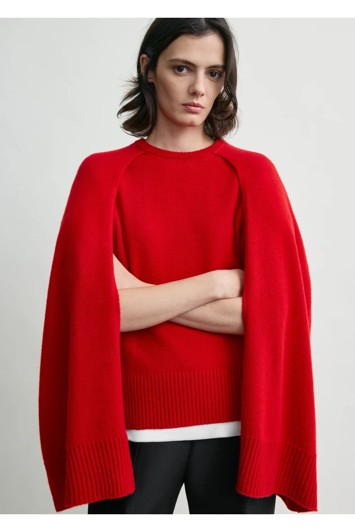 TOTEME 크루 케이프 니트 포피의 포피컬러 3번쨰 이미지입니다.