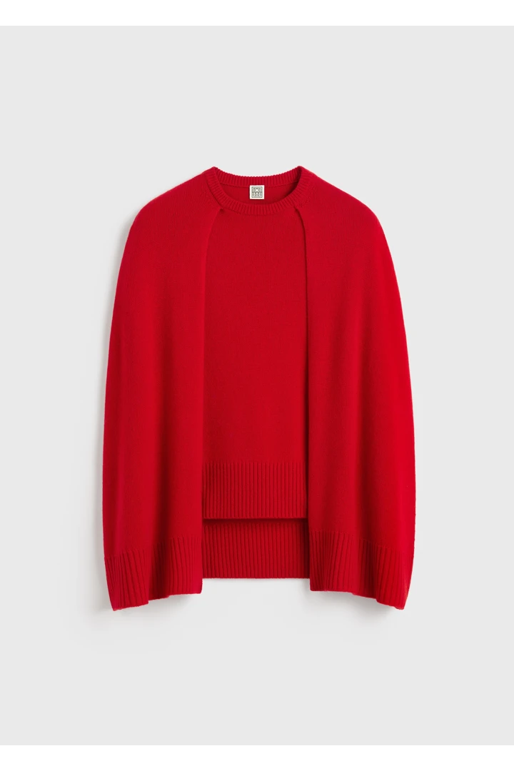 TOTEME 크루 케이프 니트 포피의 포피컬러 4번쨰 이미지입니다.