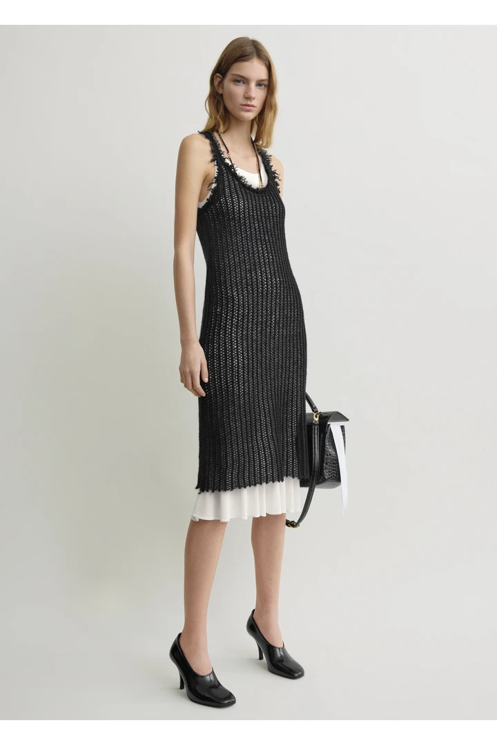 TOTEME default image 12 of 블랙 in 모헤어 니트 탱크탑 드레스 블랙