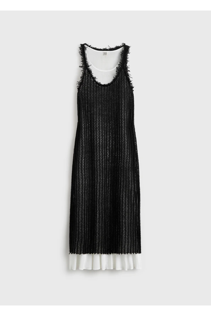 모헤어 니트 탱크탑 드레스 블랙