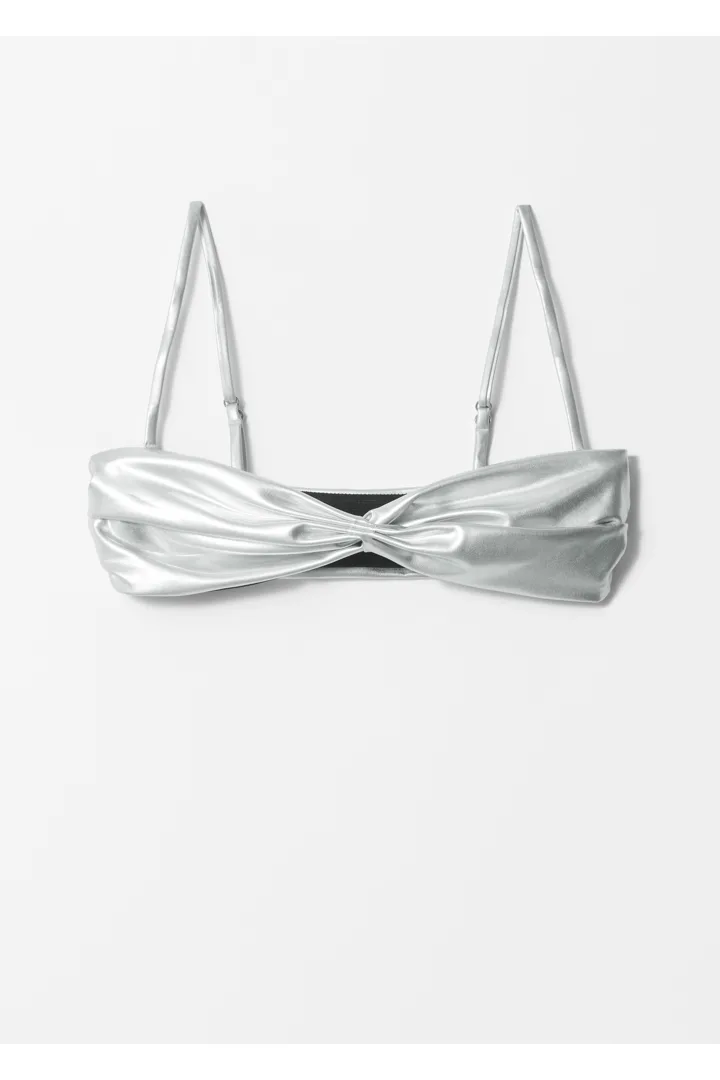 앤아더스토리즈 루시드 비키니 탑의 실버컬러 Product입니다.