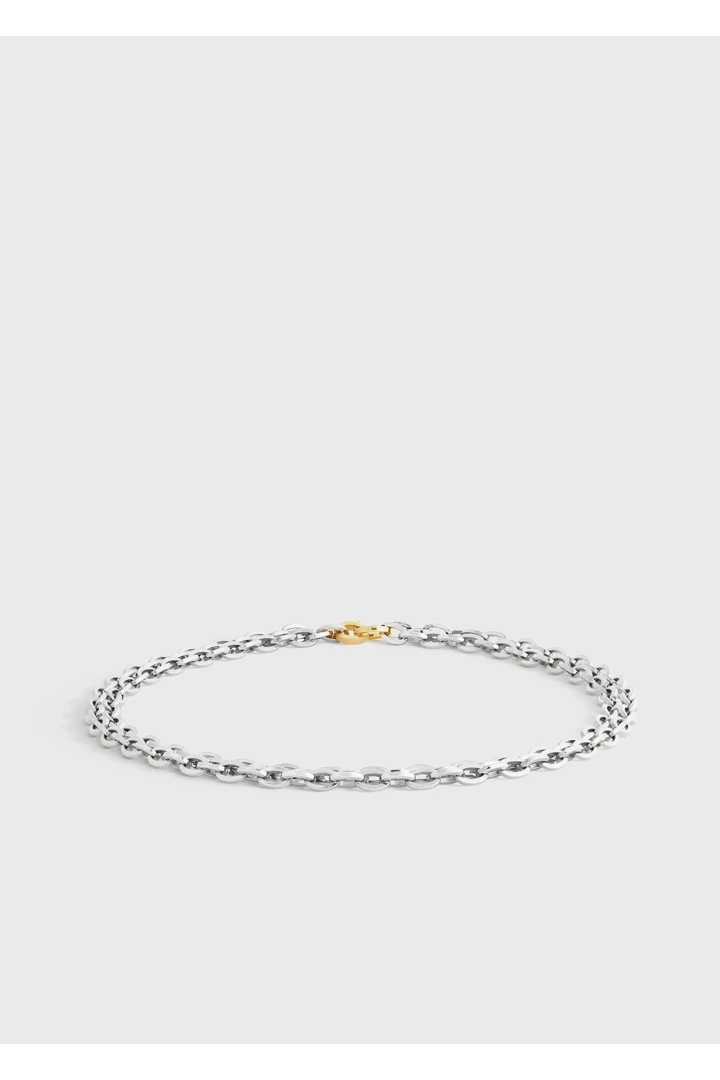 TOTEME 바이컬러 체인 네크리스 실버/골드의 실버/골드컬러 3번쨰 이미지입니다.