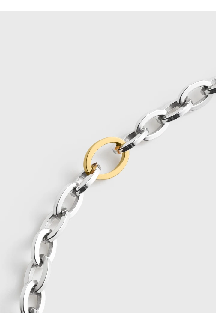 TOTEME 바이컬러 체인 네크리스 실버/골드의 실버/골드컬러 5번쨰 이미지입니다.