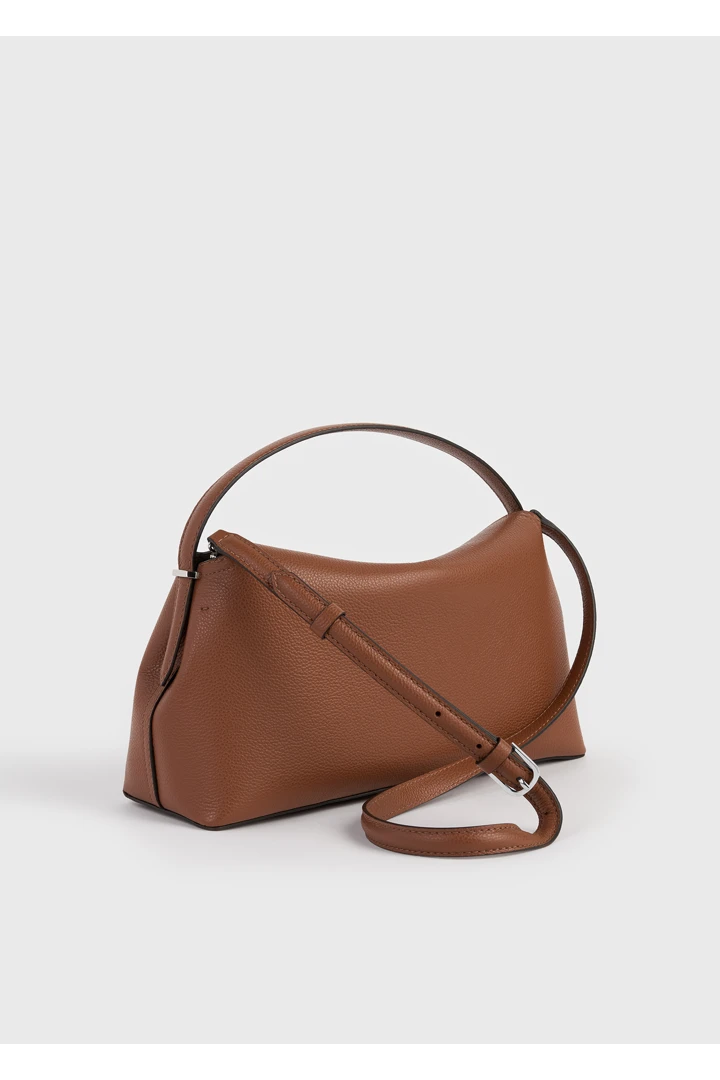 TOTEME 티-락 그레인드 레더 탑 핸들 시에나의 시에나컬러 7번쨰 이미지입니다.