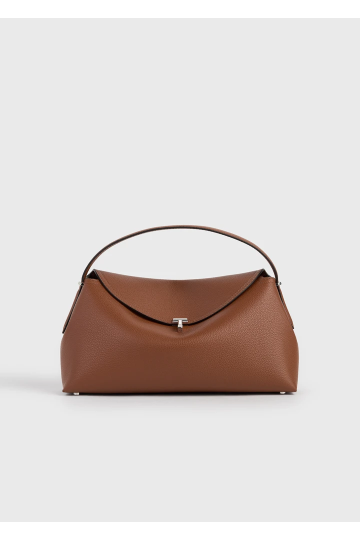 TOTEME default image 4 of 브라운 in 티-락 그레인드 레더 탑 핸들 시에나