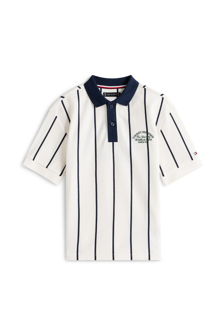 타미힐피거칠드런 [현대백화점] 타미힐피거칠드런(HD)T42G1KKT540BT1버티컬 스트라이프 반팔카라티셔츠TD(08-16) +할인쿠폰