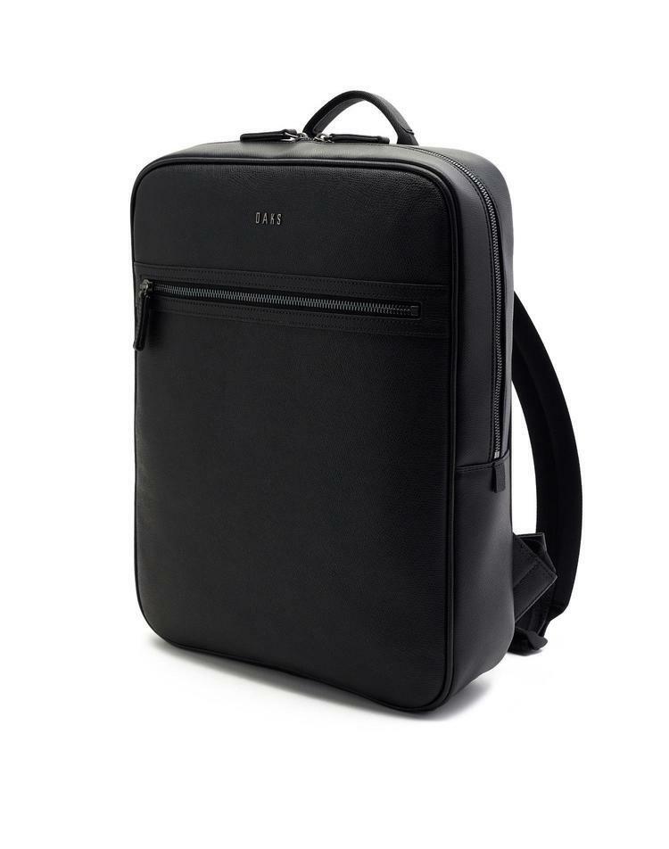 [현대백화점] 닥스핸드백 DBBA5E337 (15인치 노트북 수납가능) 블랙 심플 소가죽 백팩 +할인쿠폰