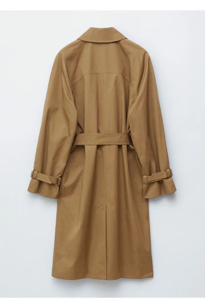 앤아더스토리즈 벨티드 카 코트의 미디엄 브라운컬러 Product입니다.