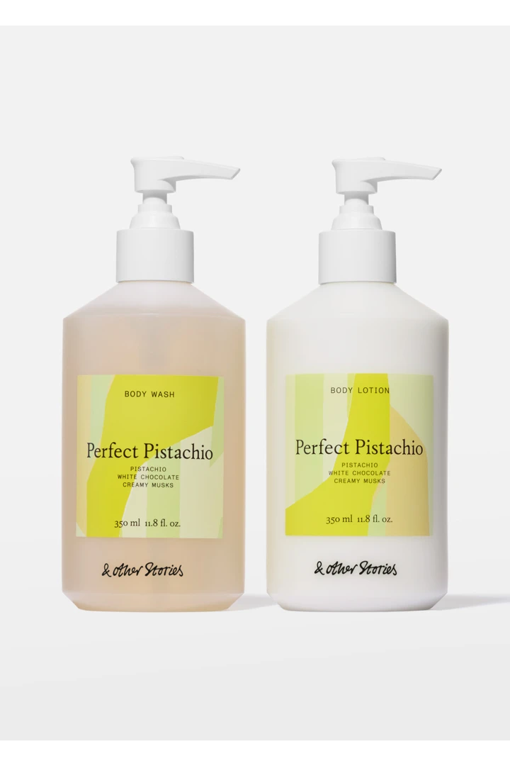 앤아더스토리즈 퍼펙트 피스타치오 바디 워시 & 바디 로션 키트의 퍼펙트 피스타치오컬러 Product입니다.