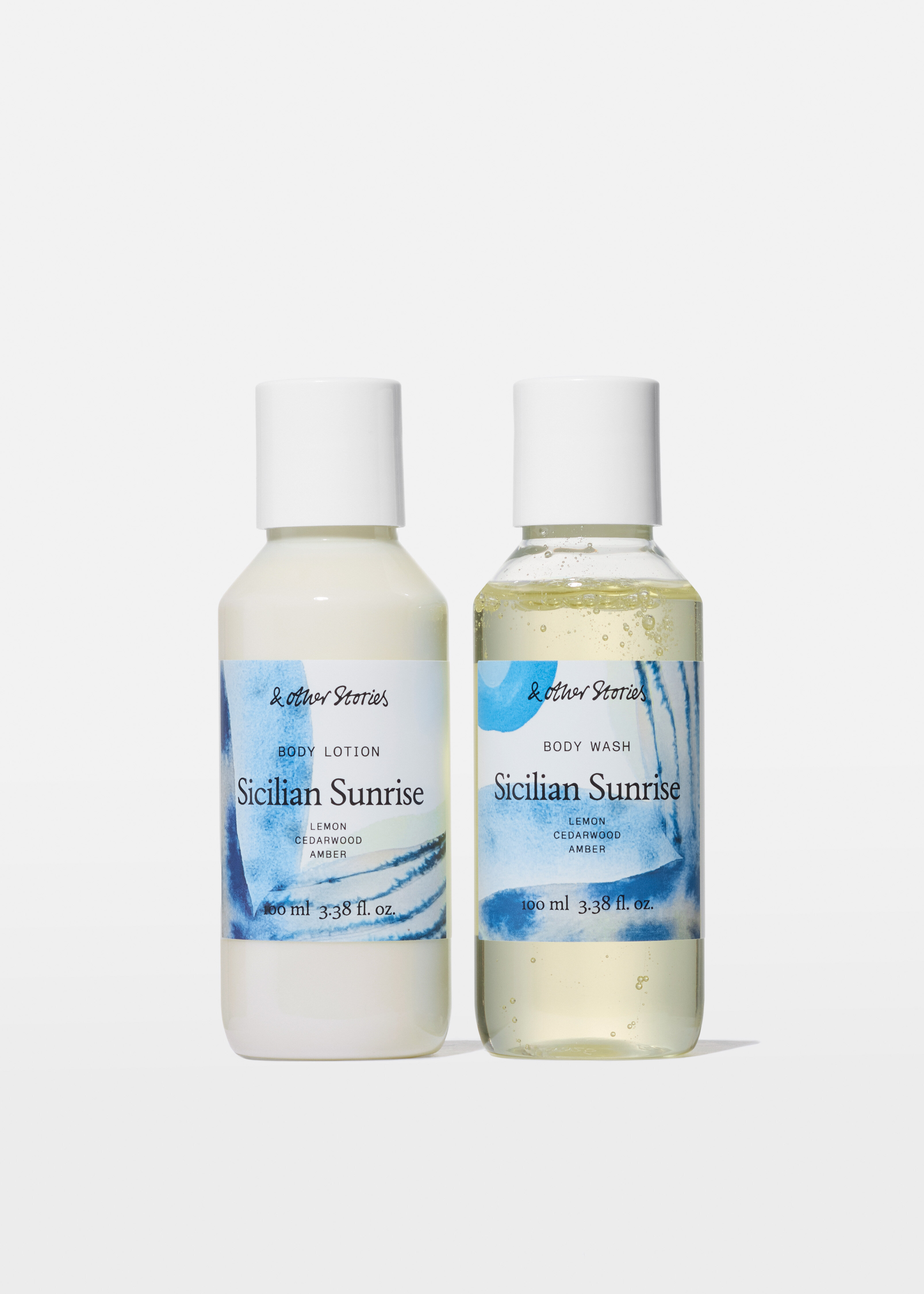 앤아더스토리즈 시실리안 선라이즈 바디 워시 & 바디 로션 미니 키트의 시실리안 선라이즈컬러 Product입니다.