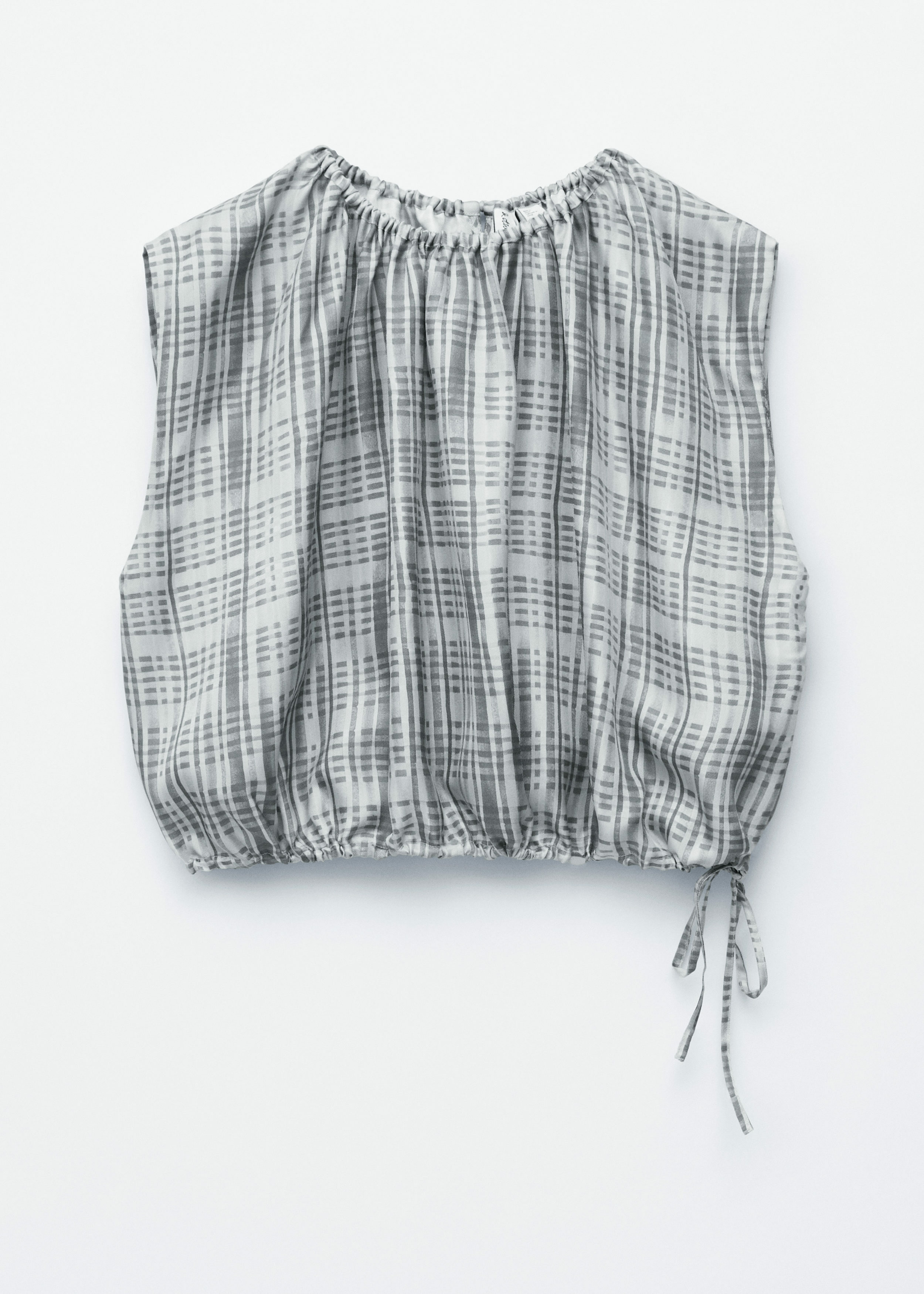 &OS image Style With default 1 of null in 드로스트링 실크 탑