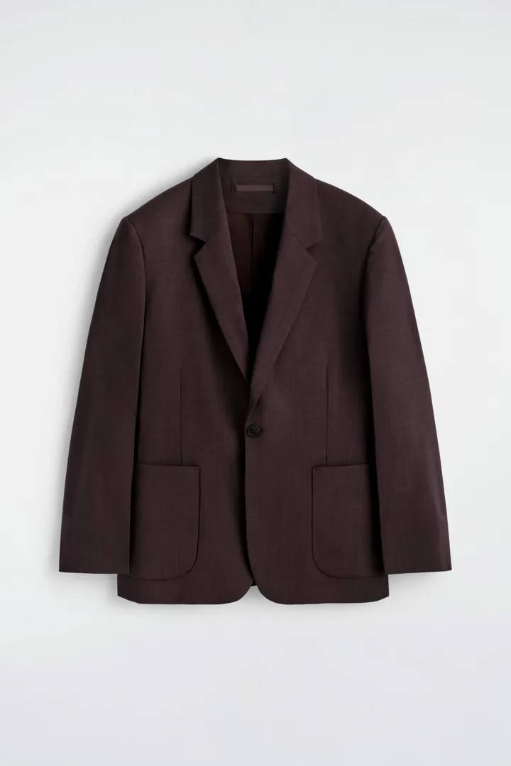 COS default image 0 of 브라운 in 플루이드 울 블레이저