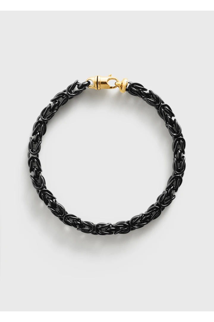 TOTEME 비잔틴 칼라 네크리스 블랙/골드의 블랙/골드컬러 0번쨰 이미지입니다.