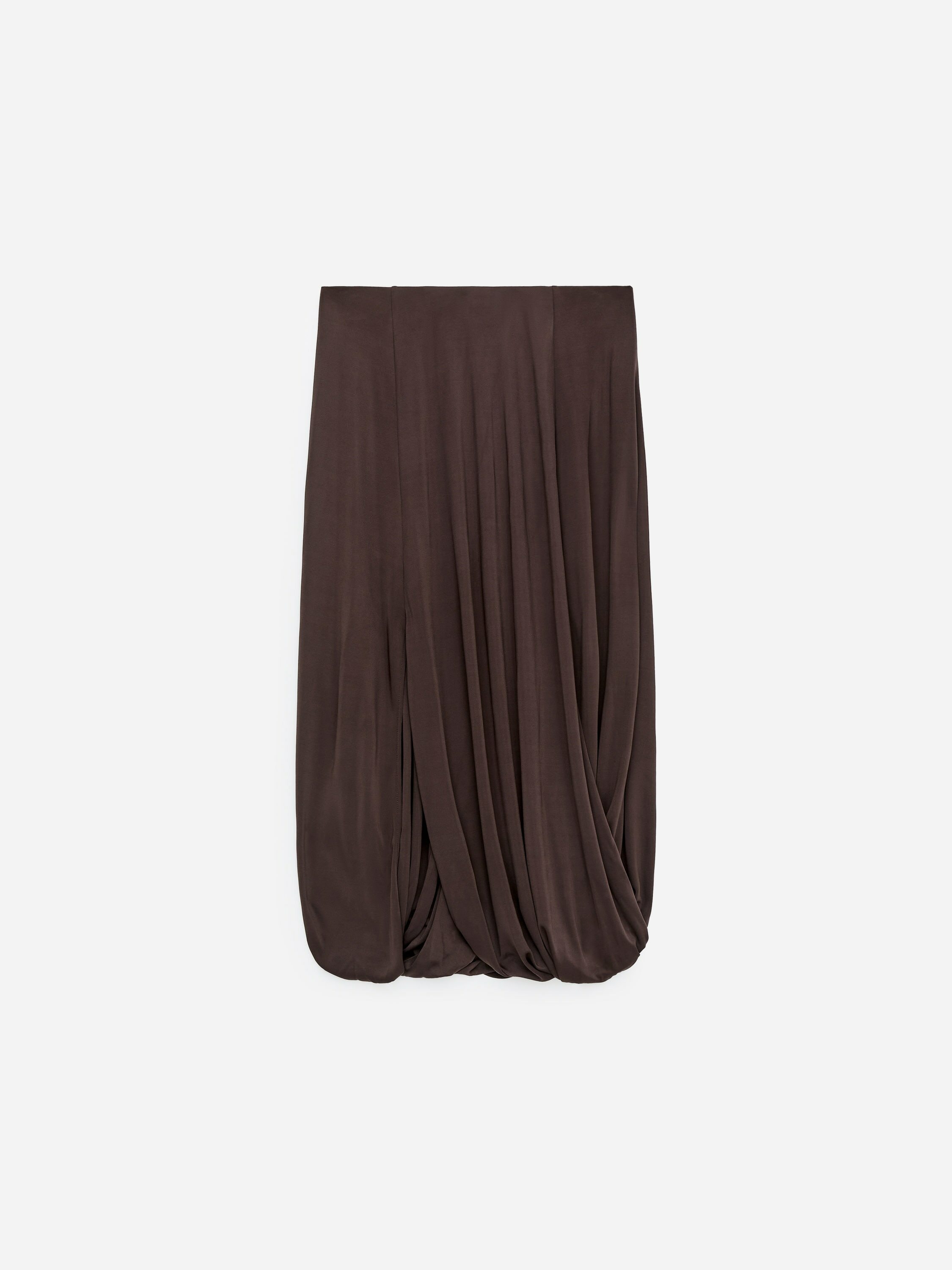 ARKET default image 10 of Brown in 드레이프 비스코스 스커트